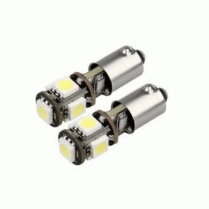 BA9S / H6W LED CANBUS storingsvrij 6x SMD 5730 BA9S / H6W LED CANBUS storingsvrij 6x SMD 5730
