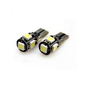 T10 / W5W LED CANBUS storingsvrij 5x SMD 5050 T10 / W5W LED CANBUS storingsvrij 5x SMD 5050