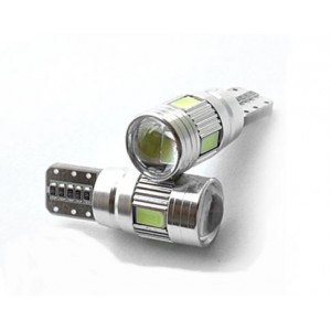 T10 / W5W LED CANBUS storingsvrij 6x SMD 5630 T10 / W5W LED CANBUS storingsvrij 6x SMD 5630