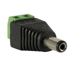 DC voeding schroefconnector male 5,5mm