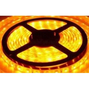 24 Volt ledstrip kleur ambergeel, SMD 3528