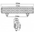 Cree led light bar / verstraler 126watt 126W