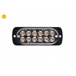 LED flitser ultra dun ambergeel 36w