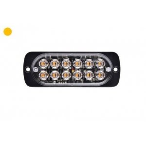 LED flitser ultra dun ambergeel 36w