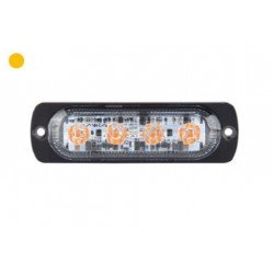 LED flitser ultra dun ambergeel 12w