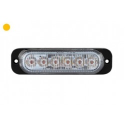 LED flitser ultra dun ambergeel 18w