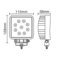 Hella Werklamp AS 300 24V verreikend HD voet | 1GA 996 242-541
