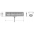 LED duo/verstraler amber/wit 60 watt